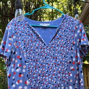 BODEN | Blue, Red, Pink & White Emory Jersey Dress | 10